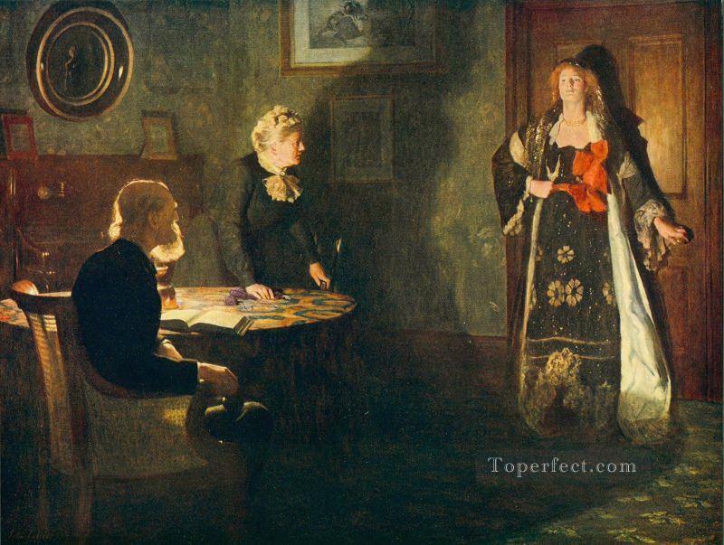 La hija pródiga 1903 John Collier Orientalista prerrafaelita Pintura al óleo